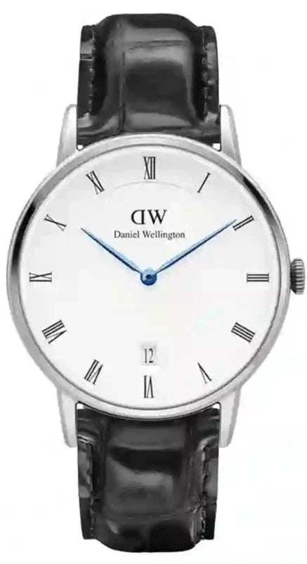 Daniel Wellington Dapper Reading Quartz White Dial Black Leather Strap Watch For Women - DW00100117 Buy Now By Daniel Wellington