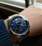 Hugo Boss Professional Chronograph Blue Dial Silver Steel Strap Watch for Men - 1513527 Buy Now By Hugo Boss