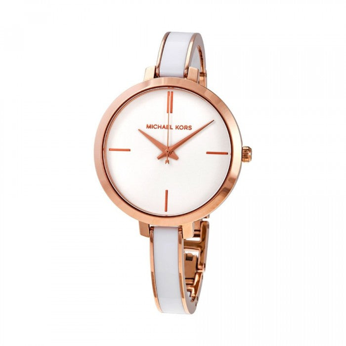 Michael Kors Jaryn Analog White Dial Two Tone Steel Strap Watch For Women - MK4342 Buy Now By Michael Kors