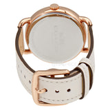 Coach Delancey White Dial White Leather Strap Watch for Women - 14502716 Buy Now By Coach