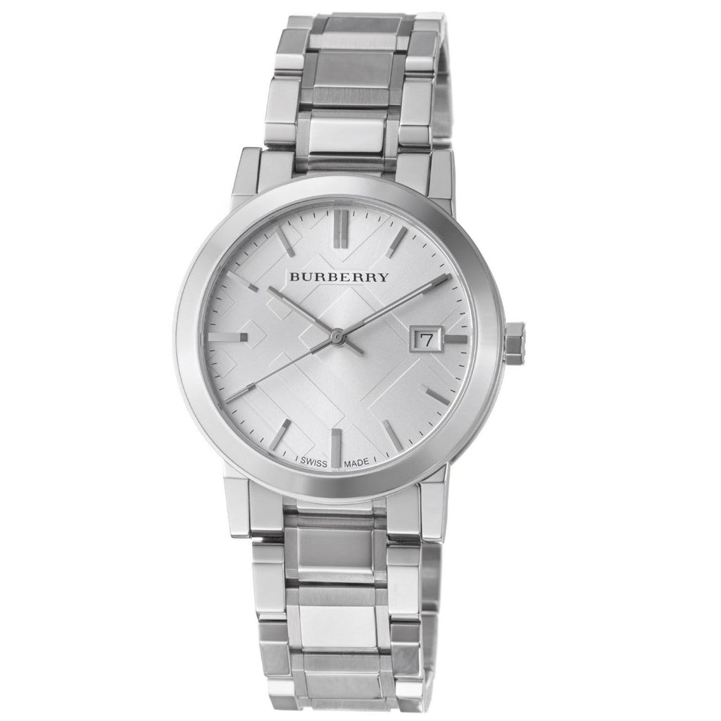 Burberry The City Silver Dial Silver Steel Strap Watch for Women - BU9000 Buy Now By Burberry