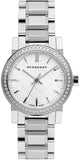 Burberry The City Diamonds Silver Dial Silver Steel Strap Watch for Women - BU9220 Buy Now By Burberry