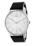 Calvin Klein City White Dial Black Leather Strap Watch For Men - K2G211C6 Buy Now By Calvin Klein