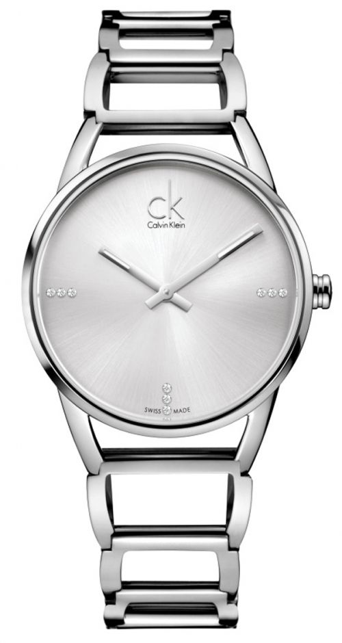Calvin Klein Stately Silver Dial Silver Steel Strap Watch for Women - K3G2312W Buy Now By Calvin Klein