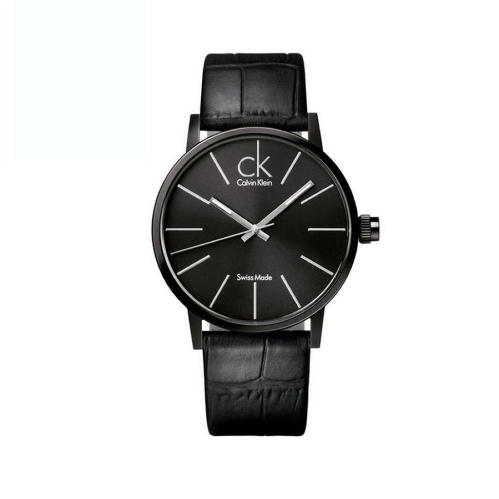 Calvin Klein Black Dial Black Leather Strap Watch for Women - K7622401 Buy Now By Calvin Klein