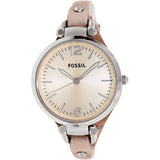 Fossil Georgia Bone Grey Dial Beige Leather Strap Watch for Women - ES2830 Buy Now By Fossil