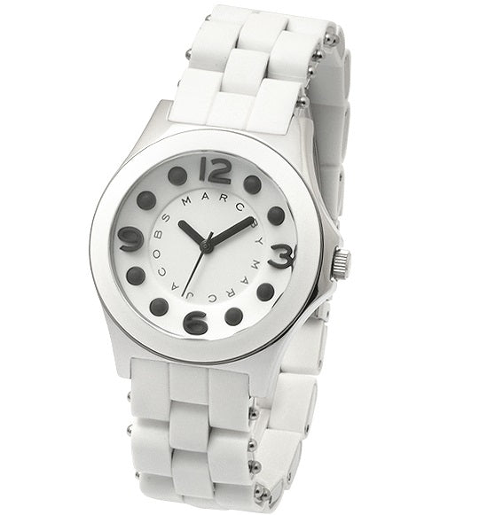 Marc Jacobs Pelly White Dial White Silicone Strap Watch for Women - MBM2503 Buy Now By Marc Jacobs