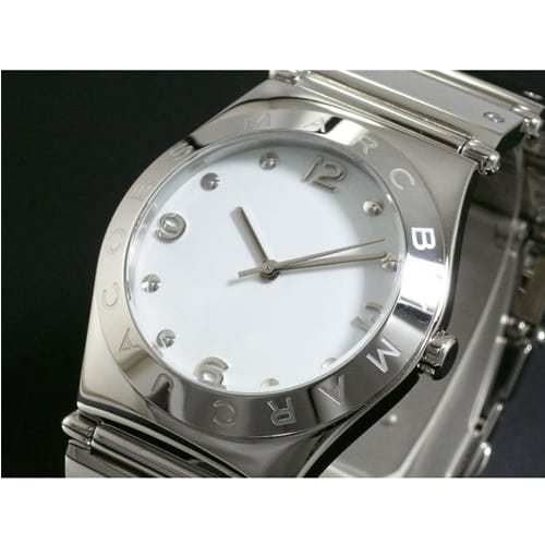Marc Jacobs White Dial Silver Steel Strap Watch for Women - MBM3030 Buy Now By Marc Jacobs