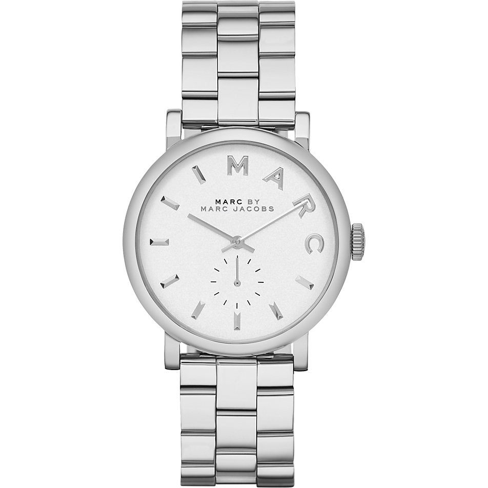 Marc Jacobs Baker White Dial Silver Steel Strap Watch for Women - MBM3246 Buy Now By Marc Jacobs