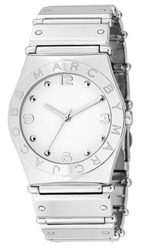 Marc Jacobs White Dial Silver Steel Strap Watch for Women - MBM3030 Buy Now By Marc Jacobs