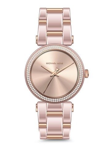 Michael Kors Delray Rose Gold Dial Rose Gold Steel Strap Watch for Women - MK4322 Buy Now By Michael Kors