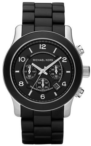 Michael Kors Runway Black Dial Black Rubber Strap Watch for Men - MK8107 Buy Now By Michael Kors