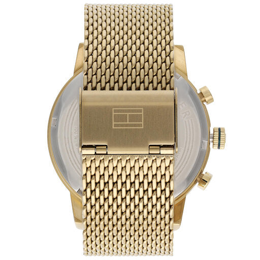 Tommy Hilfiger Kane White Dial Gold Mesh Bracelet Watch for Men - 1710403 Buy Now By Tommy Hilfiger