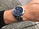 Tissot PRC 200 Chronograph Quartz Blue Dial Silver Steel Strap Watch For Men - T114.417.11.047.00 Buy Now By Tissot