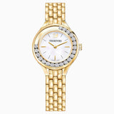 Swarovski Lovely Crystals White Dial Gold Steel Strap Watch for Women - 5242895 Buy Now By Swarovski
