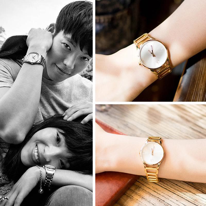 Calvin Klein Stately White Dial Gold Steel Strap Watch for Women - K3G2352W Buy Now By Calvin Klein