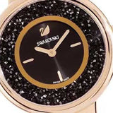 Swarovski Crystalline Pure Black Dial Black Leather Strap Watch for Women - 5275043 Buy Now By Swarovski