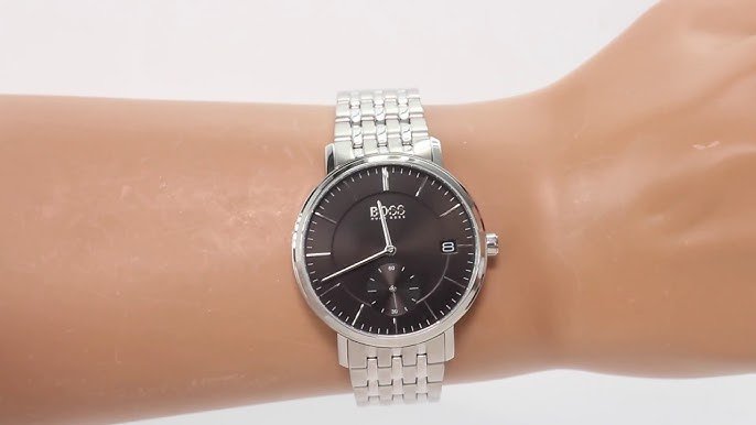 Hugo Boss Corporal Black Dial Silver Mesh Bracelet Watch for Men - 1513641 Buy Now By Hugo Boss