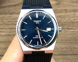 Tissot PRX Powermatic 80 Blue Dial Black Rubber Strap Watch for Men - T137.407.17.041.00