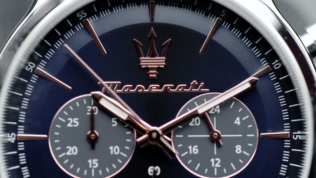 Maserati Epoca Chronograph Blue Dial Brown Leather Strap Watch For Men - R8871618014 Buy Now By Maserati