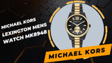 Michael Kors Lexington Quartz Black Dial Two Tone Steel Strap Watch For Men - MK8948 Buy Now By Michael Kors