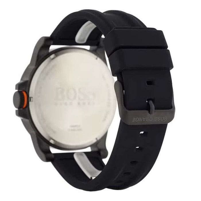 Hugo Boss Orange Detroit Analog Black Dial Black Silicone Strap Watch For Men - 1550011 Buy Now By Hugo Boss