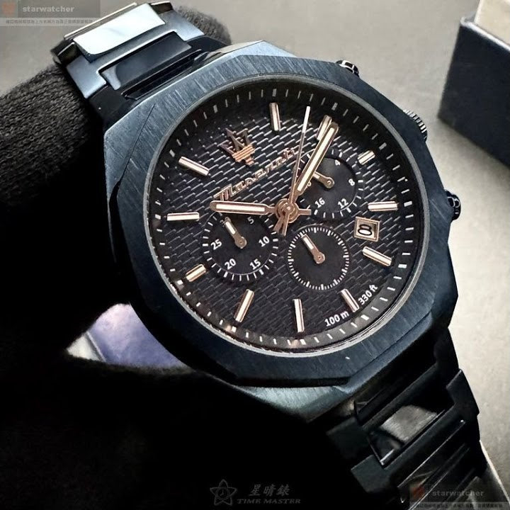 Maserati Stile Chronograph Blue Dial Blue Steel Strap Watch For Men - R8873642008 Buy Now By Maserati