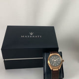 Maserati Triconic Chronograph Grey Dial Brown Leather Strap Watch For Men - R8871639003 Buy Now By Maserati