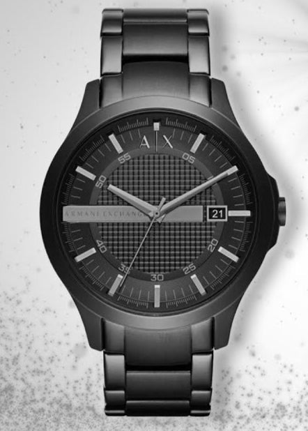Armani Exchange Hampton Black Dial Black Steel Strap Watch For Men - AX7101 Buy Now By Armani Exchange