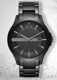 Armani Exchange Hampton Black Dial Black Steel Strap Watch For Men - AX7101 Buy Now By Armani Exchange