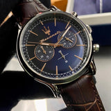 Maserati Epoca Chronograph Blue Dial Brown Leather Strap Watch For Men - R8871618014 Buy Now By Maserati