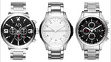 Armani Exchange The Driver Chronograph Black Dial Silver Steel Strap Watch For Men - AX1612 Buy Now By Armani Exchange
