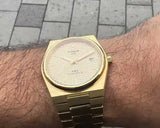 Tissot PRX Powermatic 80 Gold Dial Gold Steel Strap Watch for Men - T137.407.33.021.00