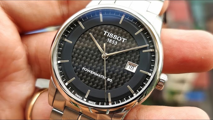 Tissot Luxury Powermatic 80 Black Dial Silver Steel Strap Watch for Men - T086.407.11.201.02 Buy Now By Tissot