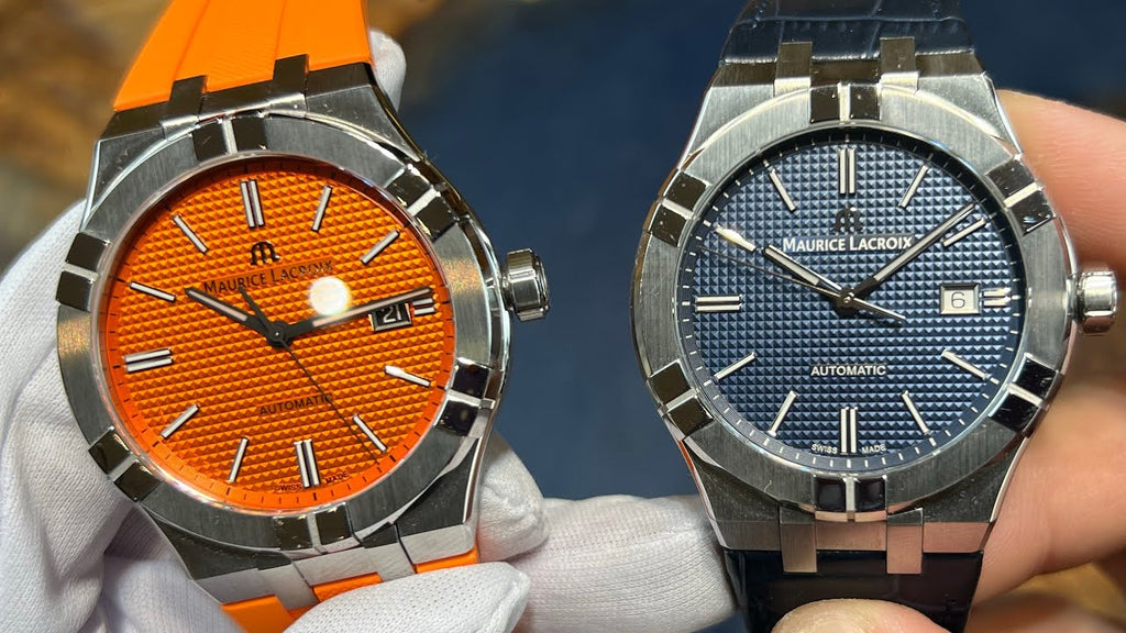 Maurice Lacroix Aikon Limited Edition Automatic Date Orange Dial Silver Steel Strap Watch For Men - AI6008-SS00F-530-1 Buy Now By Maurice Lacroix