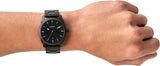 Fossil Machine Black Dial Black Steel Strap Watch for Men - FS4775 Buy Now By Fossil