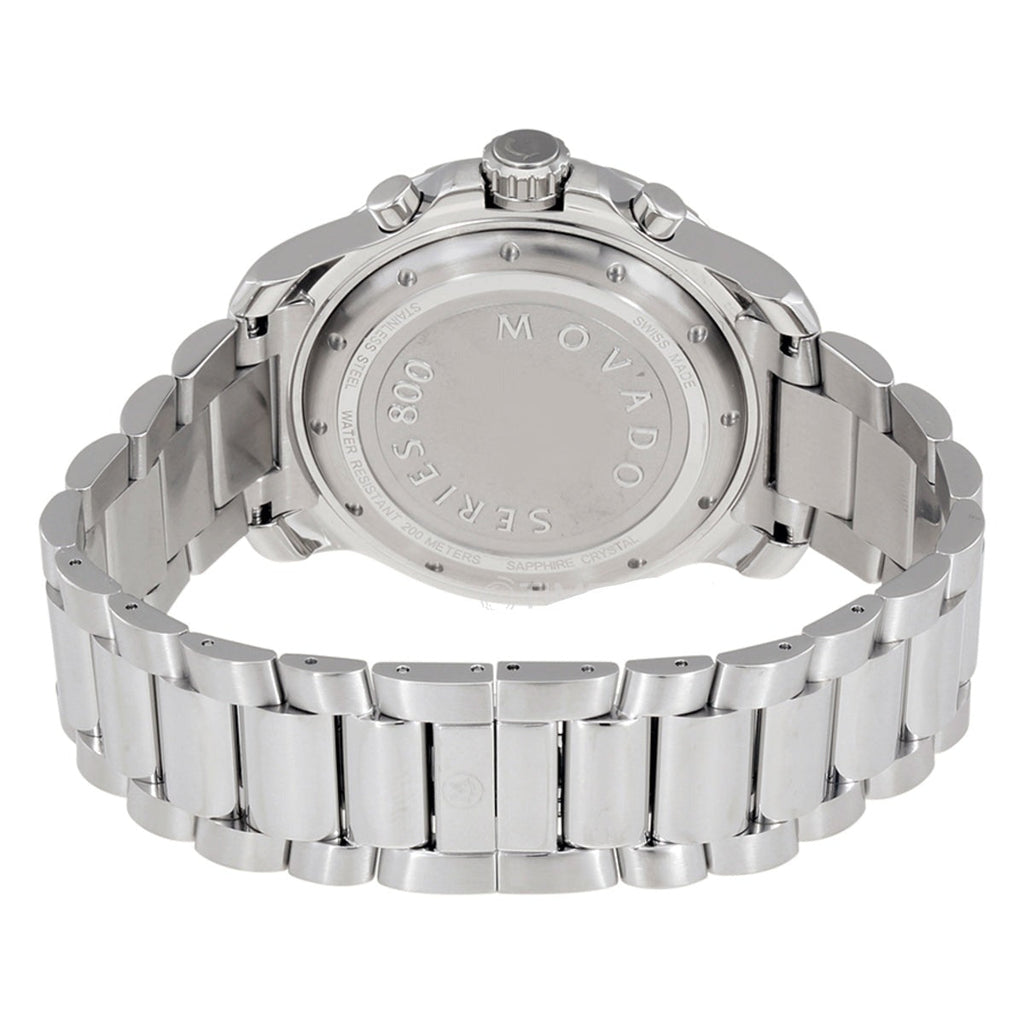 Movado Series 800 Chronograph Blue Dial Silver Steel Strap Watch For Men - 2600141 Buy Now By Movado