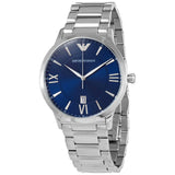 Emporio Armani Giovanni Quartz Blue Dial Silver Steel Strap Watch For Men - AR11227 Buy Now By Emporio Armani