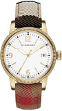 Burberry Utilitarian White Dial Multicolor Leather Strap Watch for Women - BU7853 Buy Now By Burberry