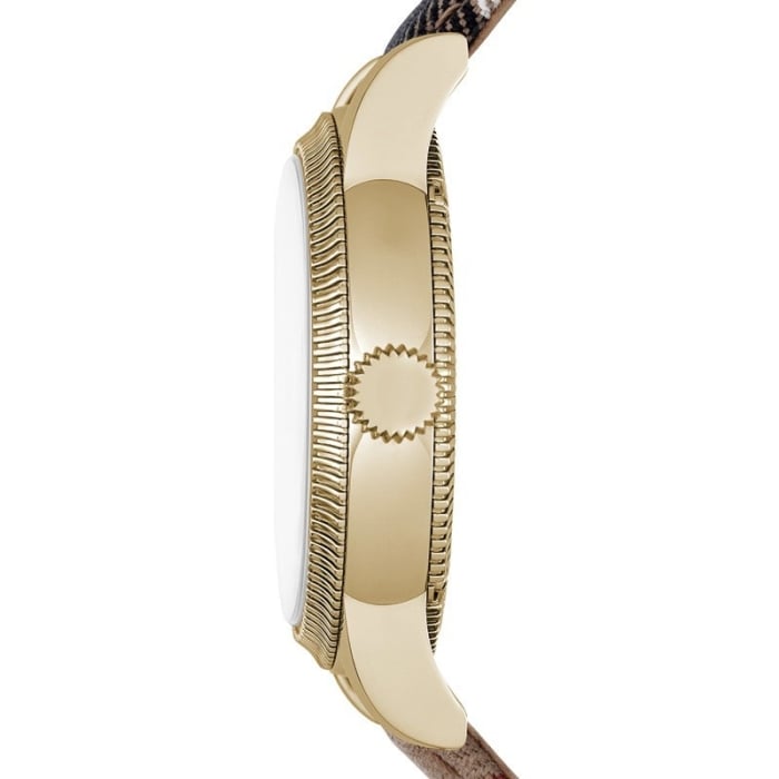 Burberry Utilitarian White Dial Multicolor Leather Strap Watch for Women - BU7853 Buy Now By Burberry