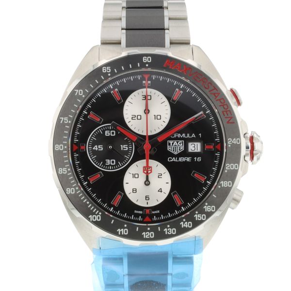 Tag Heuer Formula 1 Calibre 16 Max Verstappen Limited Edition Black Dial Two Tone Steel Strap Watch for Men - CAZ2018.BA0970 Buy Now By Tag Heuer