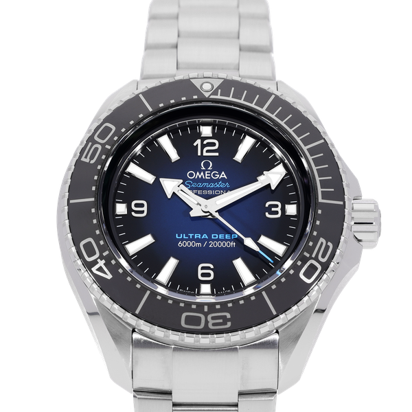 Omega Seamaster Planet Ocean 6000M Co Axial Master Chronometer Blue Dial Silver Steel Strap Watch for Men - 21530462103001 Buy Now By Omega