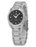 Omega Seamaster Aqua Terra Quartz Diamond Black Dial Silver Steel Strap Watch for Women - 220.10.28.60.51.001 Buy Now By Omega