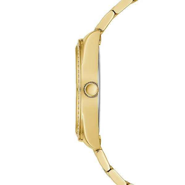 Guess Moonlight Diamonds Gold Dial Gold Steel Strap Watch for Women - GW0320L5 Buy Now By Guess