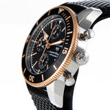 Breitling Superocean Heritage Chronograph 44 Black Dial Black Mesh Bracelet Watch for Men - U13313121B1S1 Buy Now By Breitling