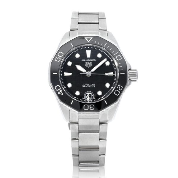 Tag Heuer Aquaracer Professional 300 Automatic Black Dial Silver Steel Strap Watch for Women - WBP231D.BA0626 Buy Now By Tag Heuer