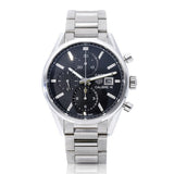 Tag Heuer Carrera Automatic Chronograph Black Dial Silver Steel Strap Watch for Men - CBK2110.BA0715 Buy Now By Tag Heuer