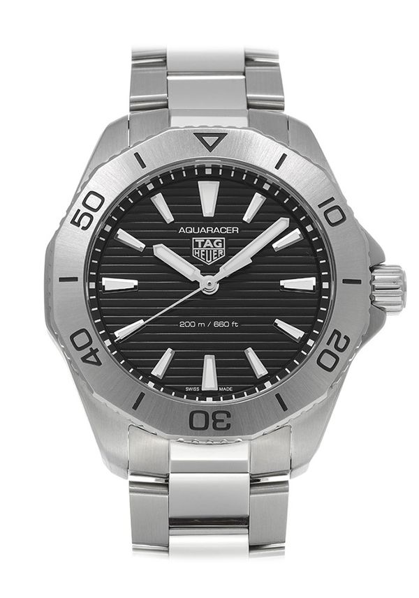 Tag Heuer Aquaracer Professional 200 Quartz Black Dial Silver Steel Strap Watch for Men - WBP1110.BA0627 Buy Now By Tag Heuer