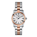 Tissot T Wave Mother of Pearl Dial Two Tone Steel Strap Watch For Women - T112.210.22.113.01 Buy Now By Tissot
