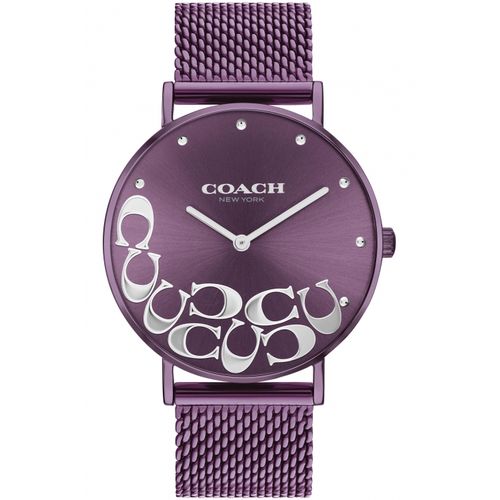 Coach Perry Purple Dial Purple Mesh Bracelet Watch for Women - 14503823 Buy Now By Coach